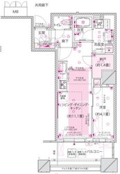 ブランズタワー大阪本町の物件間取画像